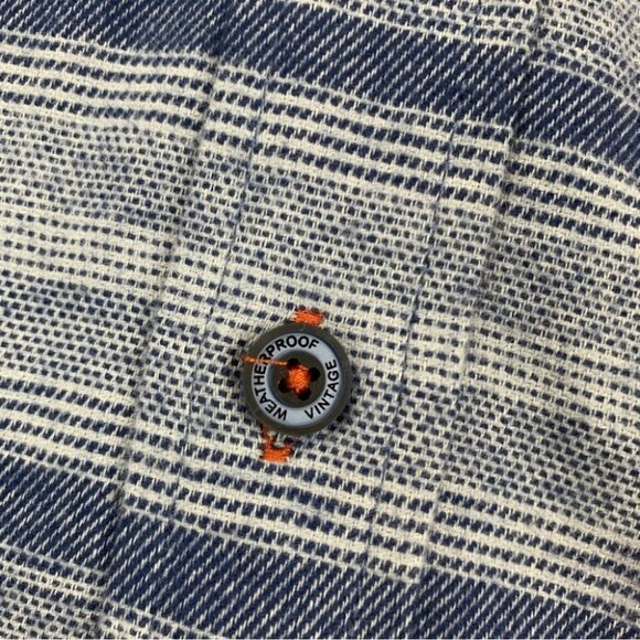 WEATHERPROOF VINTAGE mens shirt Brushed Horizontal Stripe Woven Shirt Size S - Picture 11 of 12